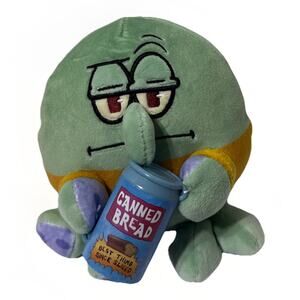 Spongebob Squidward W/Canned Bread 2025 Viacom Nickelodeon Zura 5” Plush Toy